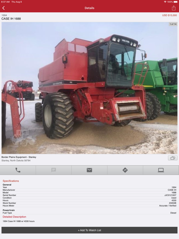 Plains Ag iPad screenshot 5 - Business app