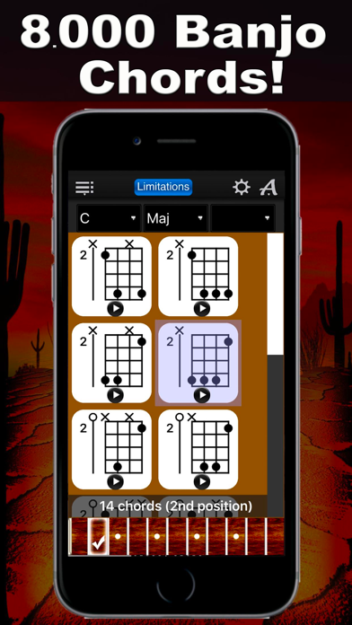 Screenshot #1 pour Banjo Chords Compass Lite