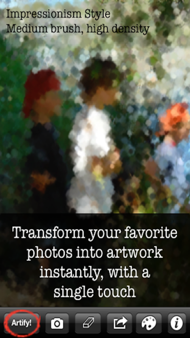 Artify screenshot