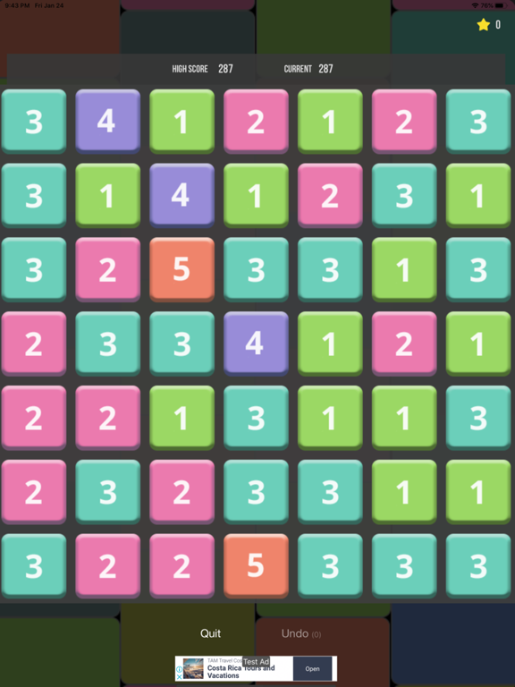 TileTap - Tile Puzzle Game iPad screenshot