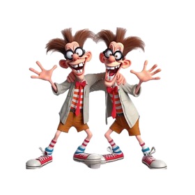 Snímky obrazovky (6) Goofy Twin Stickers