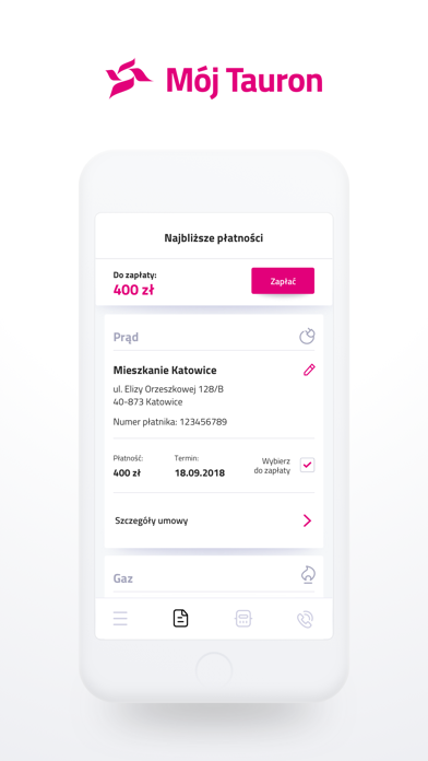 Mój TAURON iPhone screenshot 1