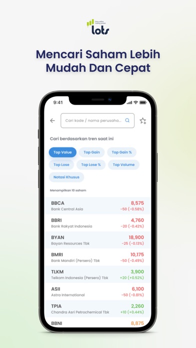 LOTS - Lotus Online Trading Screenshot