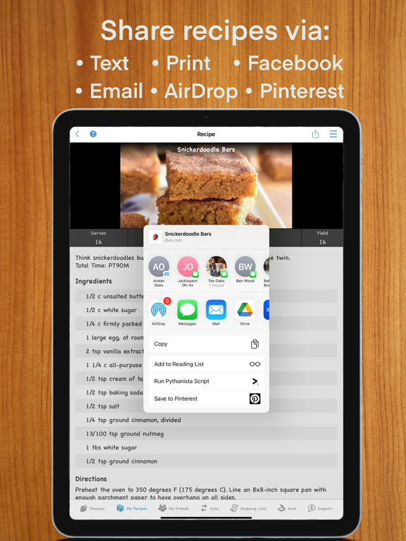 Recipe Keeper - Cook'n iPad screenshot 7 - Food & Drink app