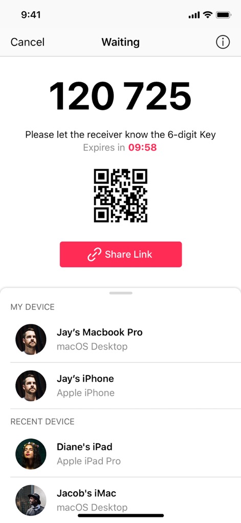 Send Anywhere - File Transfer - Chiave Sicura Condivisione