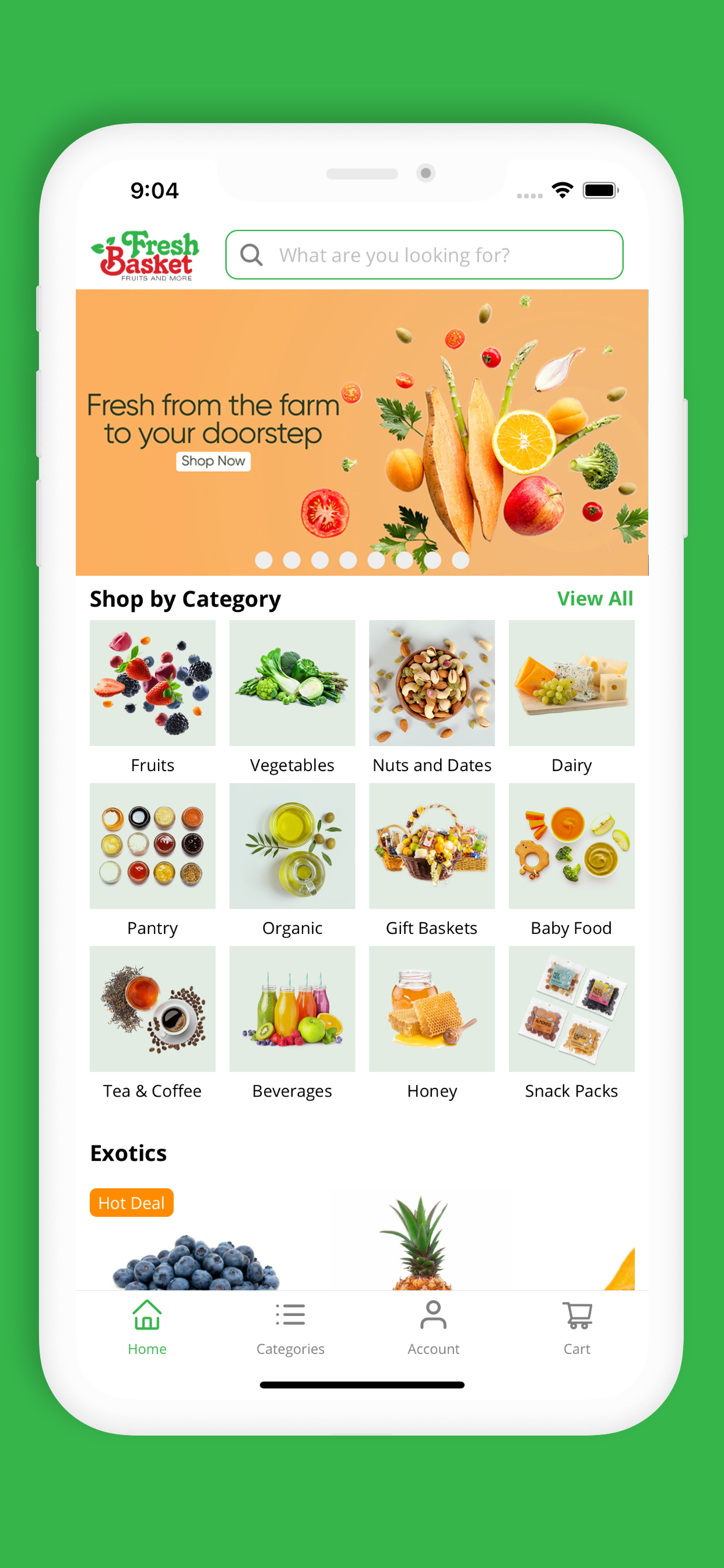Fresh Basket - Online Grocery