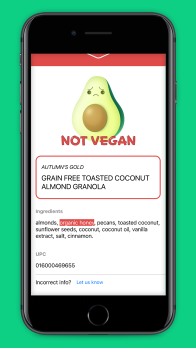 VeganLens: Vegan & Health Info Screenshot