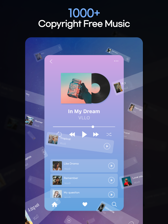 VLLO- Video Editor, Vlog Edits iPad screenshot 7 - Photo & Video app