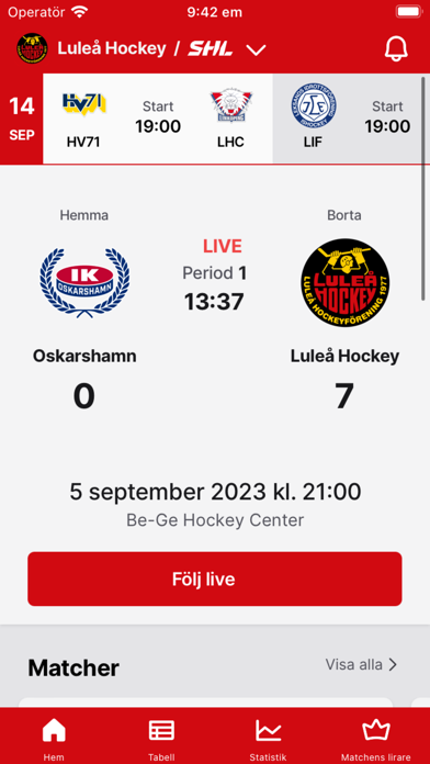 Luleå Hockey Screenshot