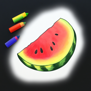 Coloring book paint drawing