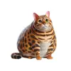 Product details of Fat Bengal Cat Stickers