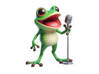 Singing Frog Stickers