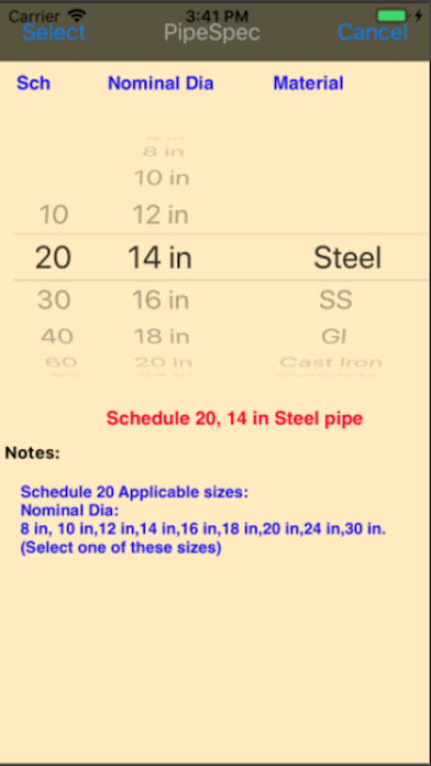 Fluid Pressure Drop Screenshot