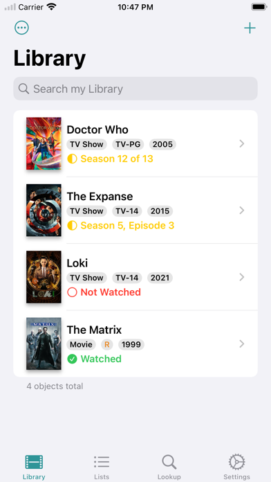 Movie Organizer Screenshot
