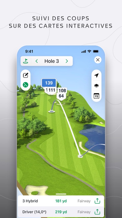 Screenshot #2 pour TAG Heuer Golf - GPS & 3D Maps