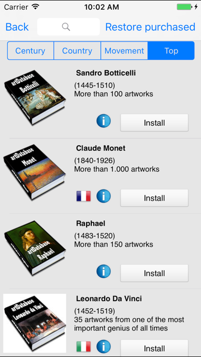 artDatabase - The Art Guide Screenshot 4 of 4
