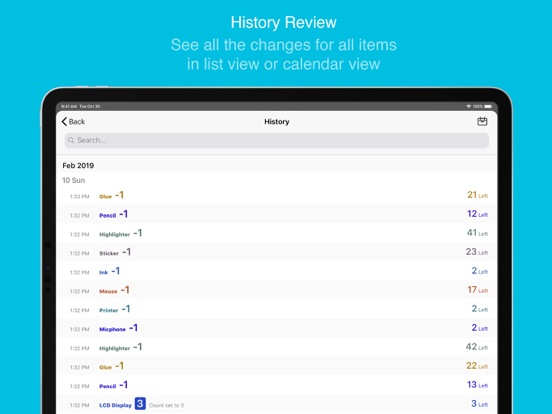 Portable Inventory iPad screenshot 4 - Utilities app