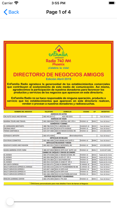 EnFamilia Radio iPhone screenshot 4 - Entertainment app