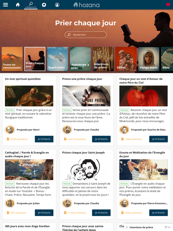 Screenshot #5 pour Hozana - Prière catholique