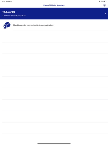 Epson TM Print Assistant iPad screenshot