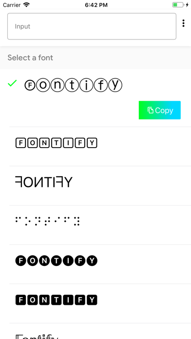 Screenshot #1 pour Fontify - Fonts for Instagram