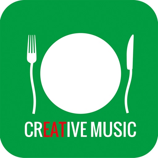 creative music food icon