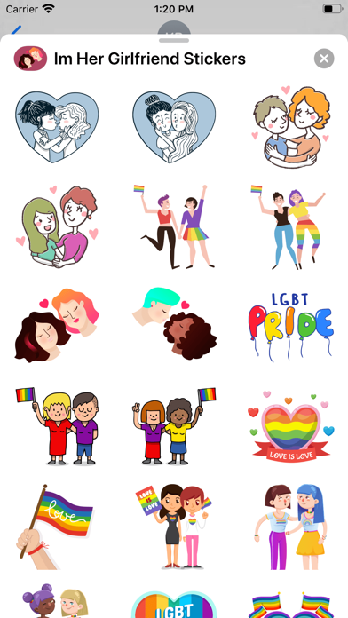 Screenshot #3 pour I’m Her Girlfriend Stickers