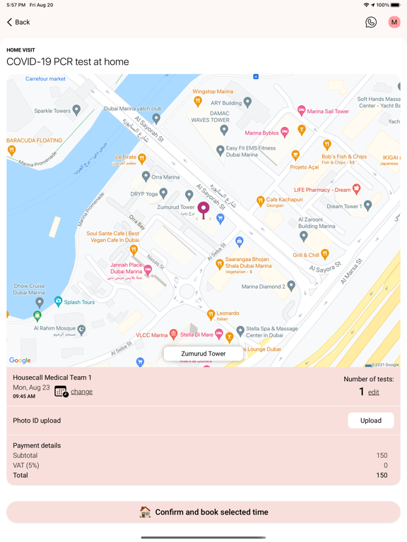 Housecall - زيارة منزلية iPad screenshot 4 - Health & Fitness app