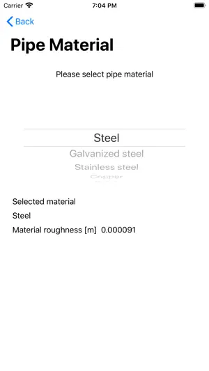 Heating Pipe Size screenshot 3