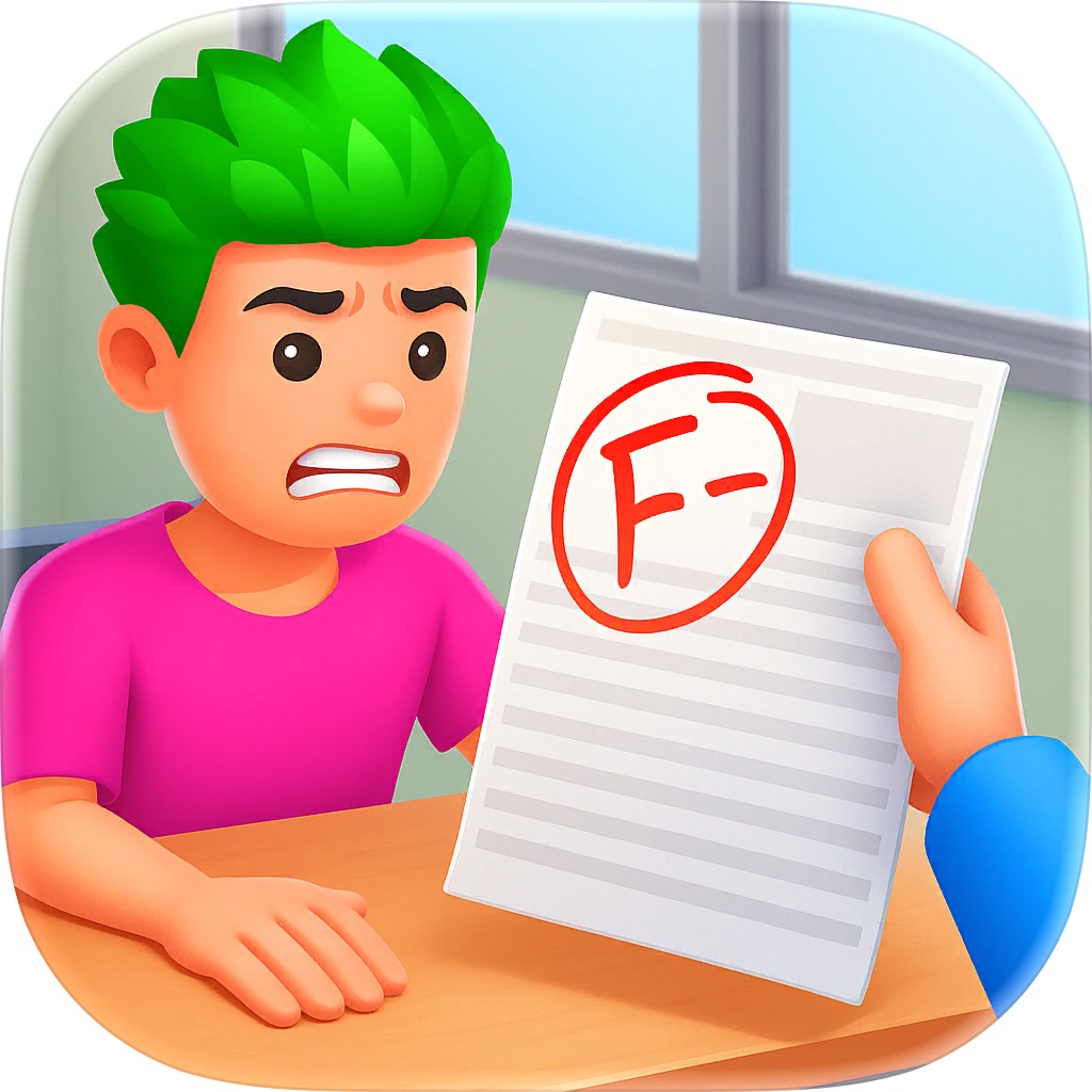 Apple App Store cover for Pass or Fail - School Games