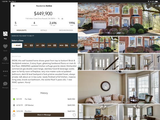 Harry Norman Home Search iPad screenshot 3 - Lifestyle app