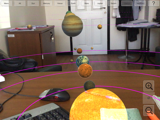 AR Solar System: AR Planets iPad app afbeelding 1