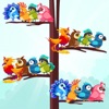 鳥の色のパズルを並べ替える - iPhoneアプリ