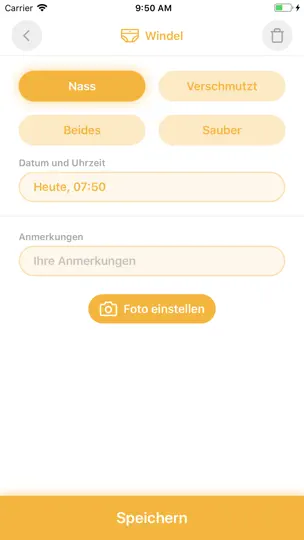Screenshot von Still App - Mein Baby auf dem iPhone 9
