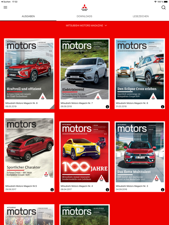 Mitsubishi Motors Prospekte iPad screenshot 4 - Reference app