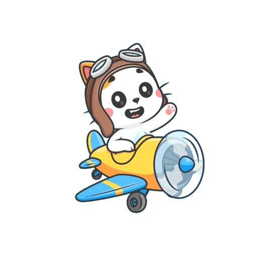 Pilot Kitten Stickers icon