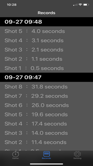 Screenshot #3 pour Airsoft Shot Timer