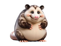 Fat Opossum Stickers