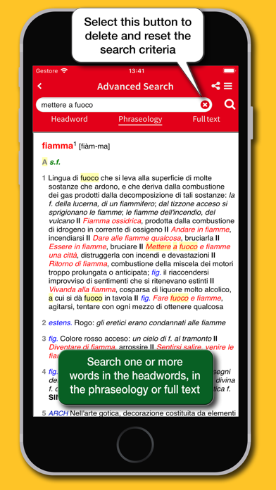Dizionario Italiano Gabrielli Screenshot