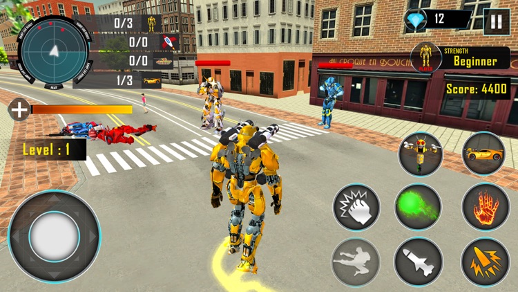 Bee Robot Transform Game 3D screenshot-5