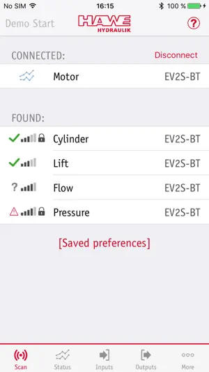 HAWE eControl screenshot 2