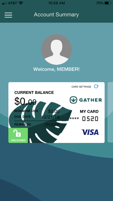 Gather VISA Screenshot