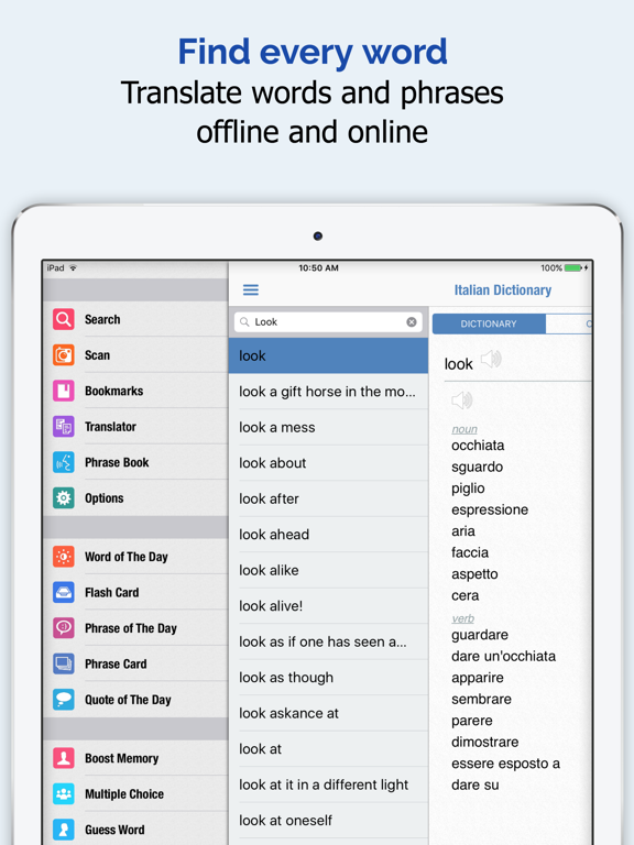 Screenshot #4 pour italien Dictionnaire +