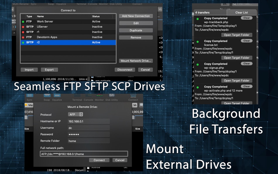 #4. DCommander 3 - File Manager (macOS) 由: DevStorm