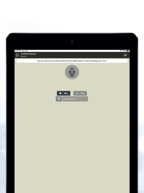 AceRadio network iPad screenshot 7 - Music app