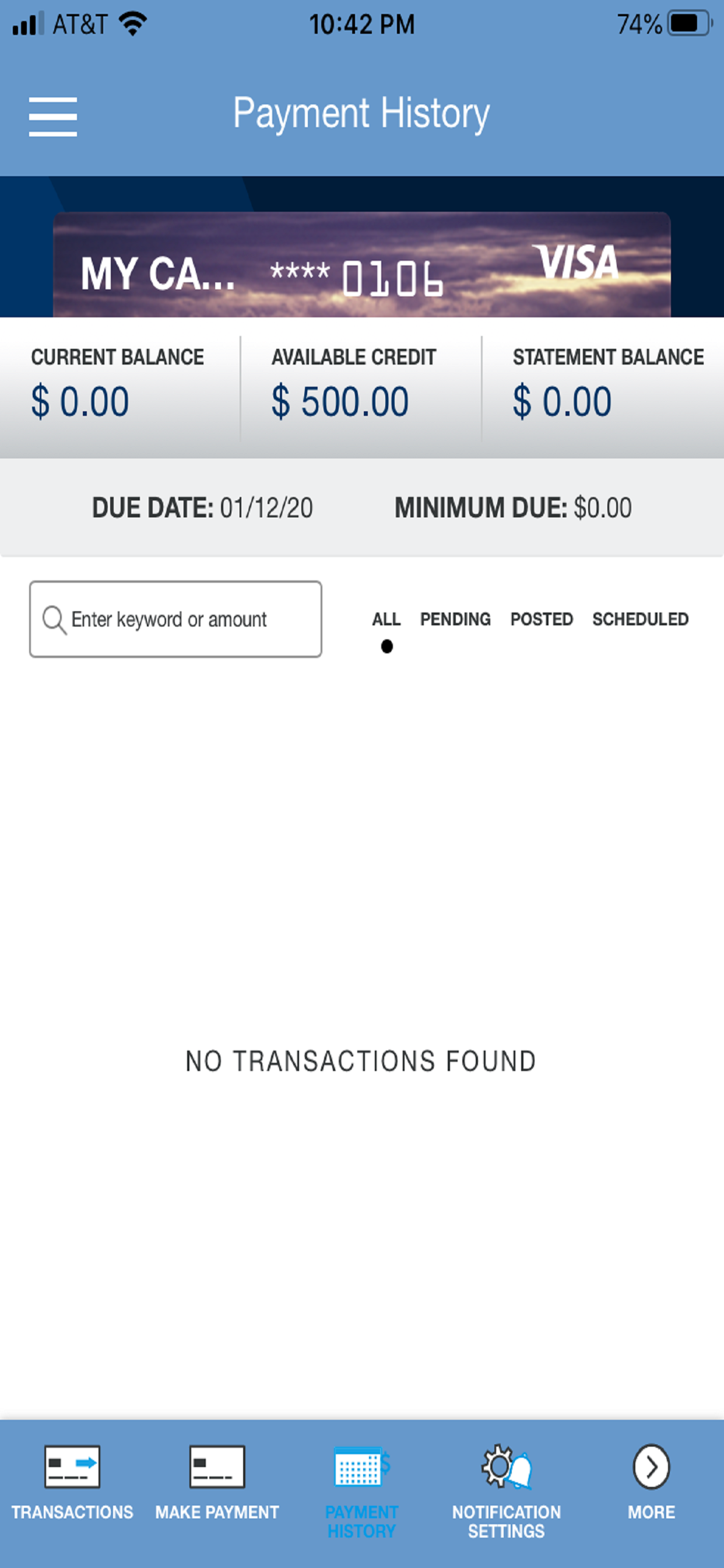 LGECU VISA screenshot 5