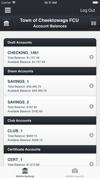 Town of Cheektowaga FCU Screenshot