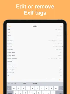 Exif Metadata iPad image 4