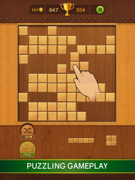 Screenshot #4 pour Classic Wood Blocks puzzle