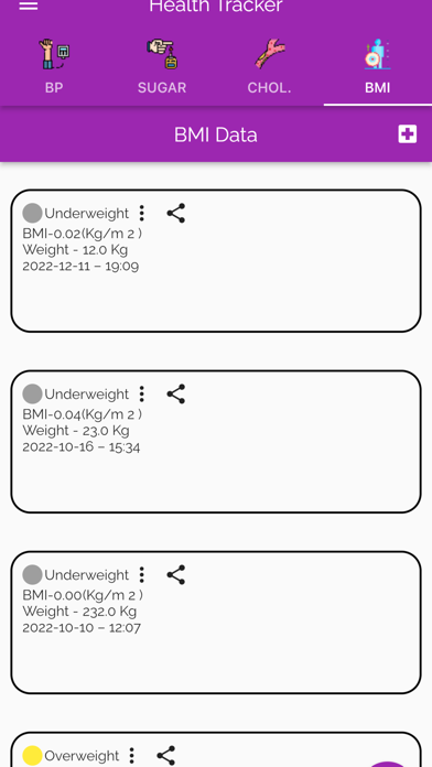 VitaTrack - Blood Pressure App Screenshot